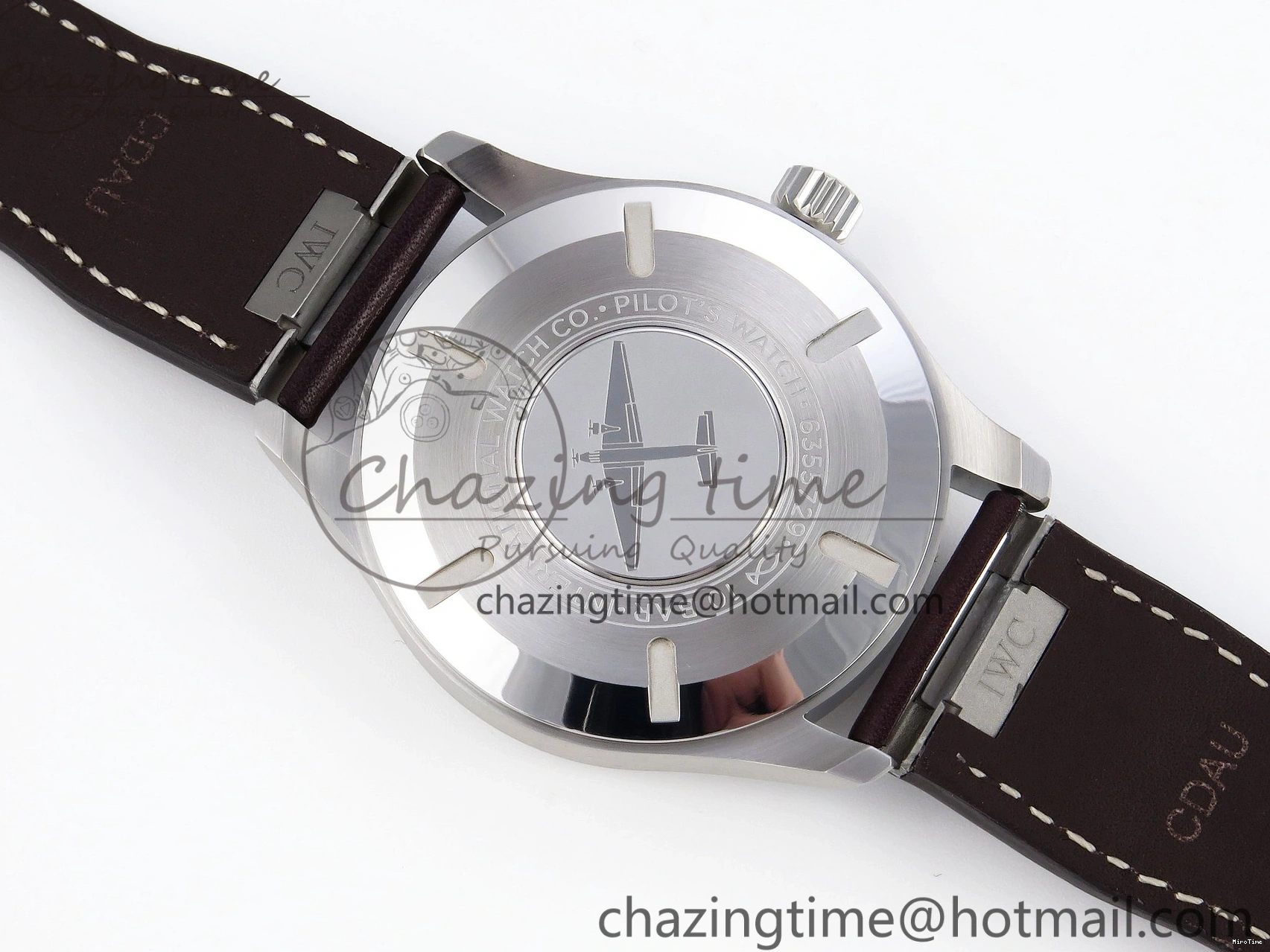 MIROTIME 0514 Pilot Mark XX IW328205 ZF 1:1 Best Edition Green Dial on Brown Leather Strap A UrbanStyle 7029